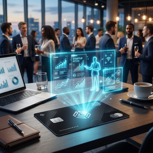 New Way of Pitching: Augmented Reality Business Cards